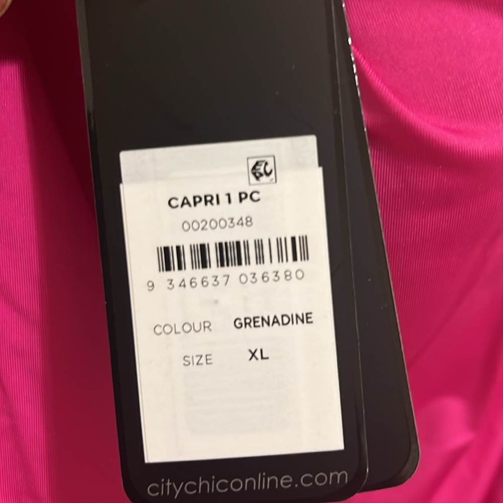 NWT City Chic swim Capri one piece swimsuit swimwear size XL - Picture 4 of 6